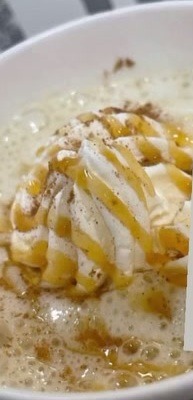 Cinnamon caramel specialty drink — from Love Nutrition Tracy's Instagram