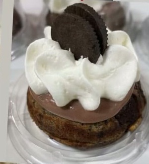 Protein treat with whipped cream and cookies from our Instagram