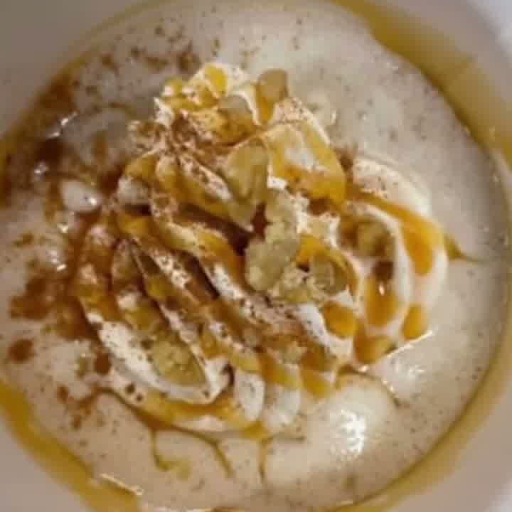 Protein bowl with caramel and cinnamon — from Love Nutrition Tracy's Instagram